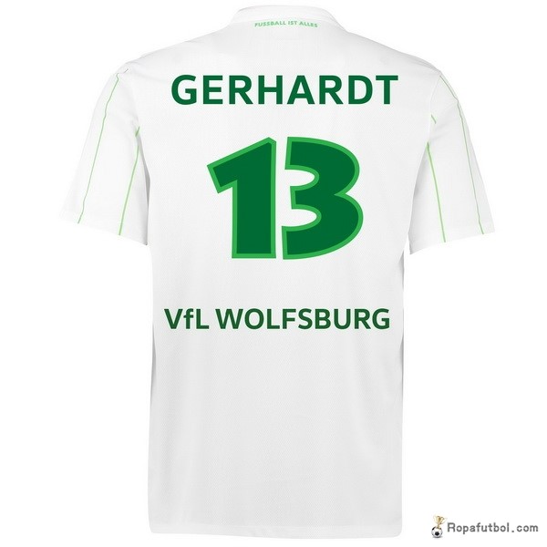 Camiseta VfL Wolfsburgo Replica Segunda Ropa Gerhardt 2016/17 Blanco